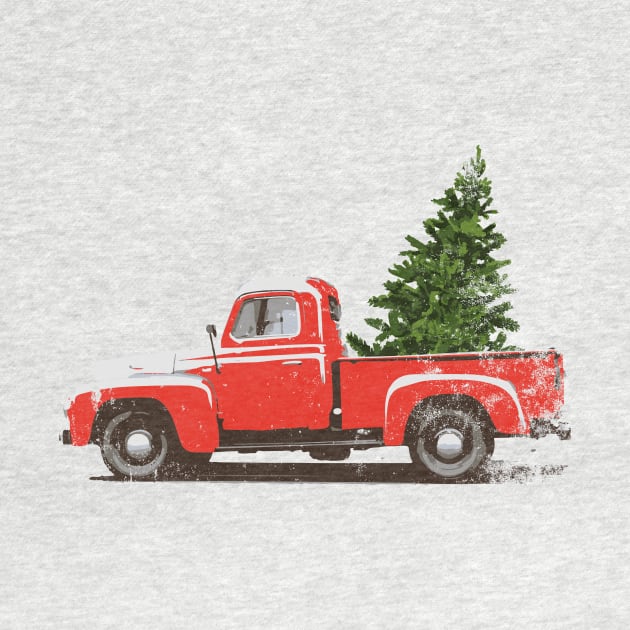 Vintage Pickup Truck Christmas Tree by ClothedCircuit